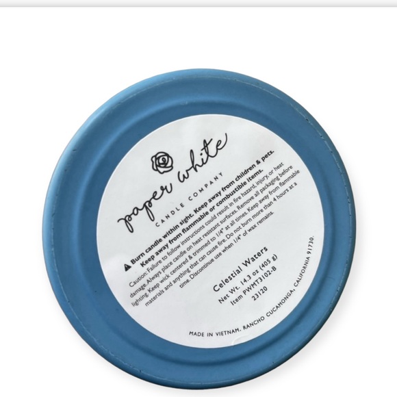 Sale‼️Celestial Waters Scented Candle by Paper White -14.3 oz - Picture 2 of 11